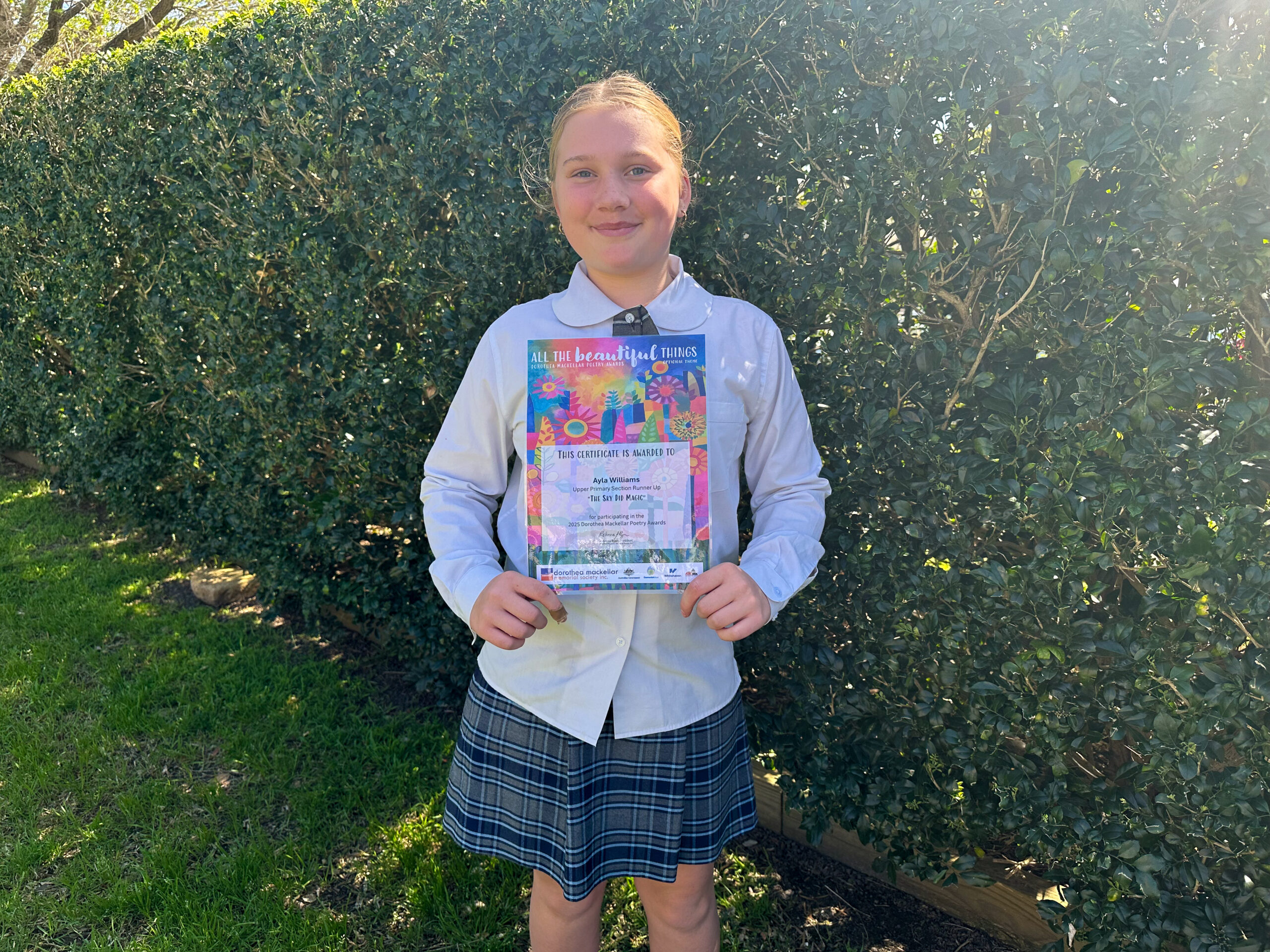 Celebrating Ayla Williams: Dorothea Mackellar Poetry Awards Runner-Up ...